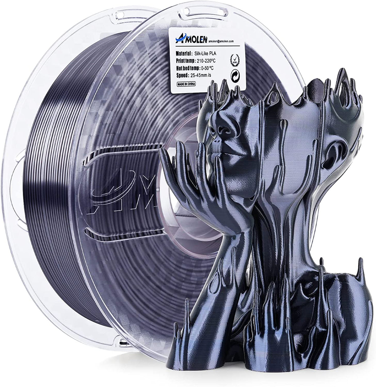 PLA Silk Basic 1.75mm, 1KG/2.2LBPLATorqelo.com
