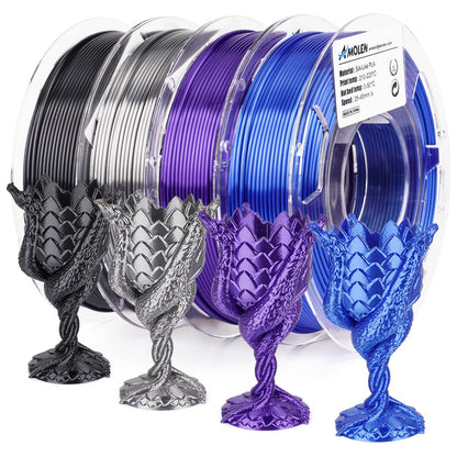 PLA Silk Basic Variety Pack (4x200g) - 1.75MMPLATorqelo.com