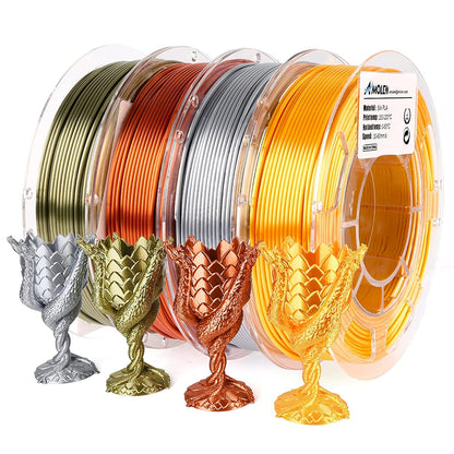 PLA Silk Basic Variety Pack (4x200g) - 1.75MMPLATorqelo.com
