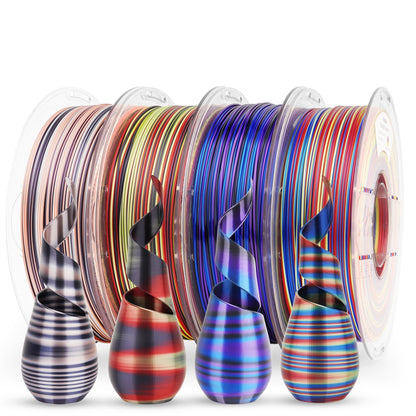 PLA Silk S-Series Variety Pack (4x200g) - 1.75MMPLATorqelo.com