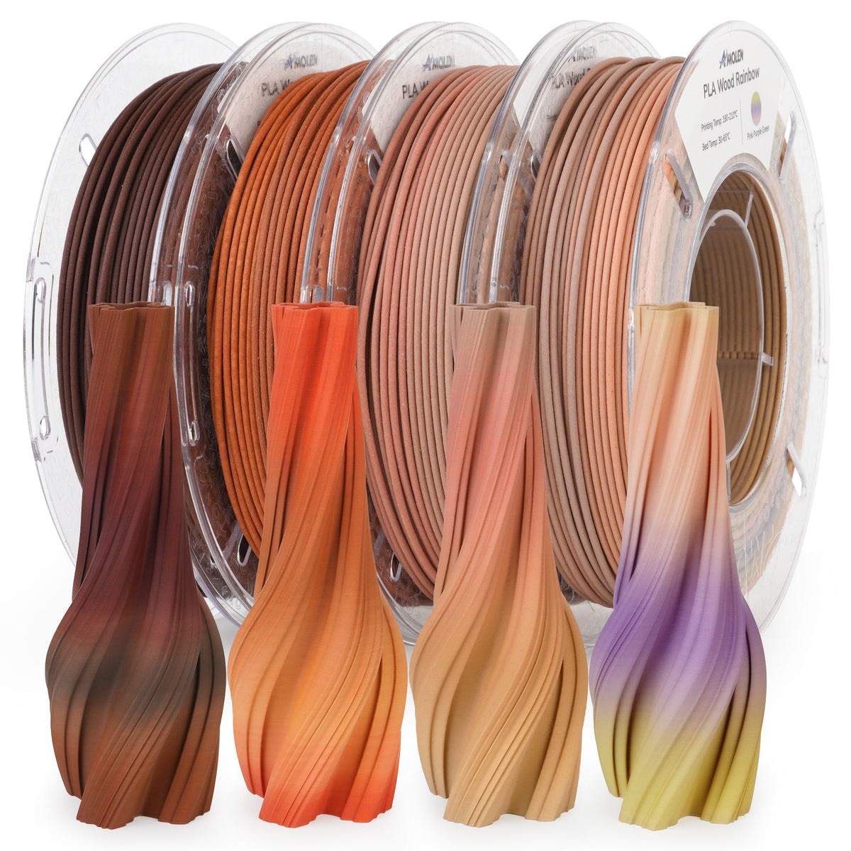 PLA Wood Variety Pack (4x200g)PLATorqelo.com