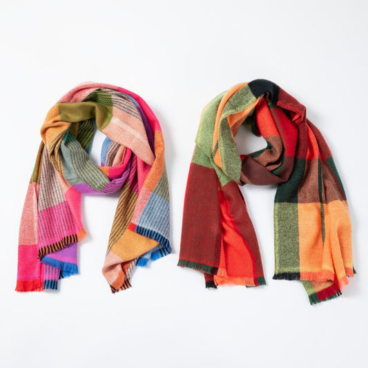 Plaid Chunky ScarfScarves & BandanasTorqelo.com