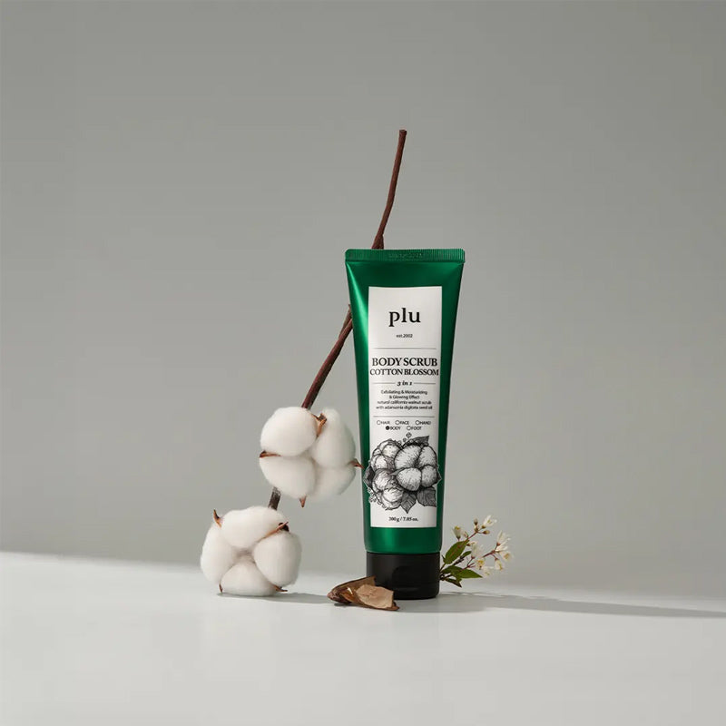 Plu Cotton Blossom Body Scrub & Wash 200g by Beauty Care Bag