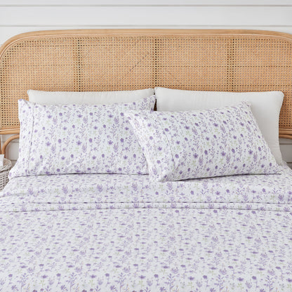 Watercolor Floral Sheet Set - Delia Collection by Great Bay Home