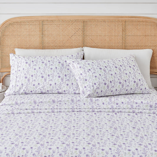Watercolor Floral Sheet Set - Delia Collection by Great Bay Home