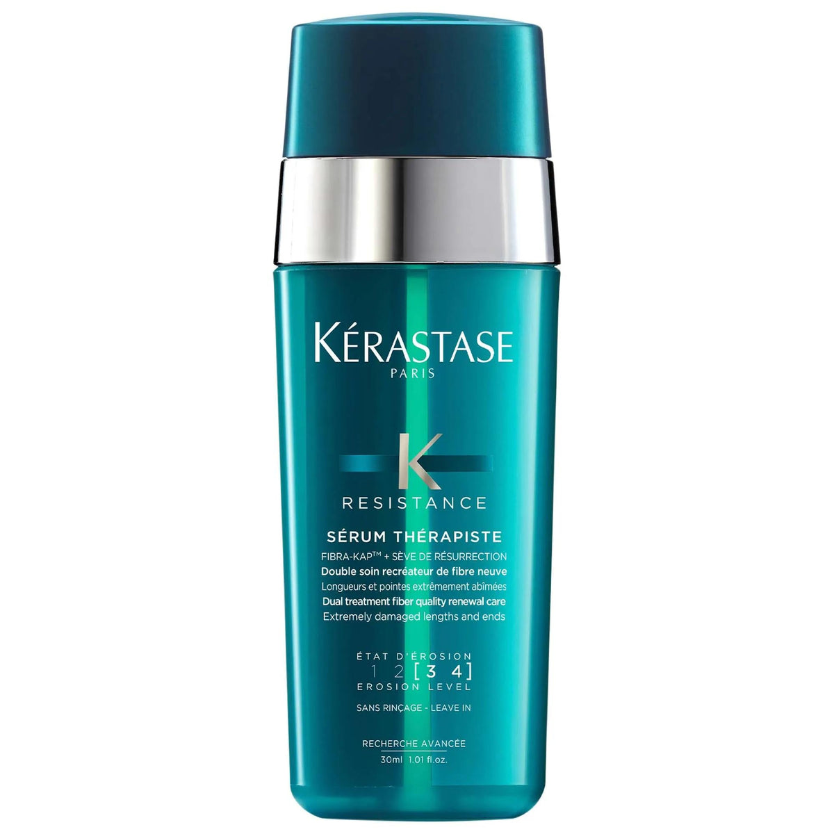 Resistance leave-in hair serum for extremely damaged hair with heat protection