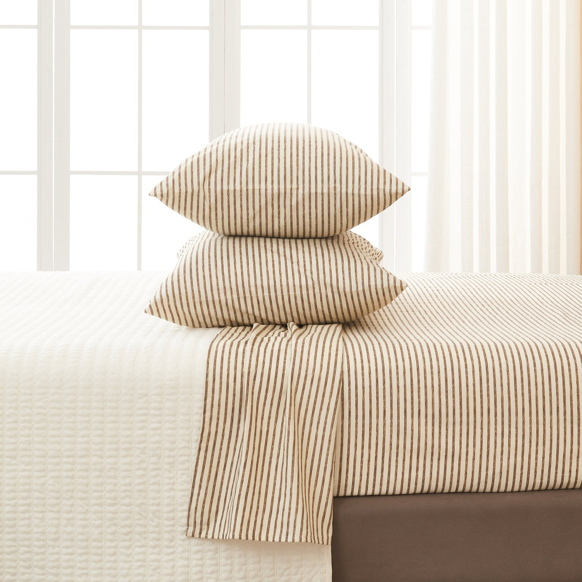Striped Sheet Set - Evette Collection by Great Bay Home