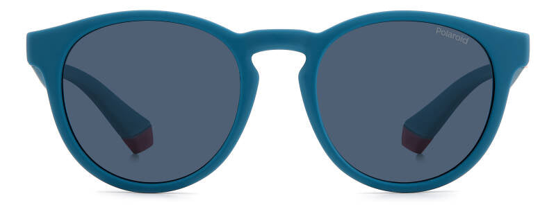 Polaroid Kids PLD 8048/S Blue Sunglasses for Ages 7-10 by Beauty Care Bag