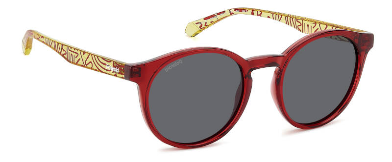 Polaroid Kids PLD 8061/S Grey Sunglasses for Ages 7-10 by Beauty Care Bag