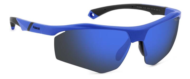 Polaroid PLD 7055/S Blue Mirror Polarized Sunglasses 68mm by Beauty Care Bag