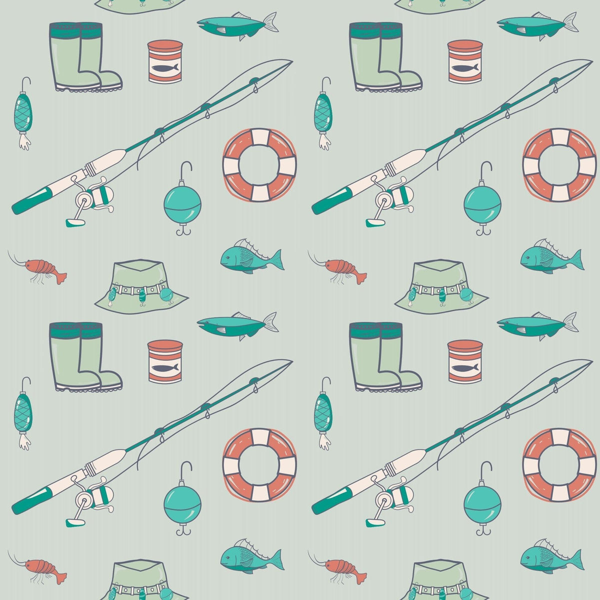 Fishing Poles Polo Romper by Sweet Bamboo