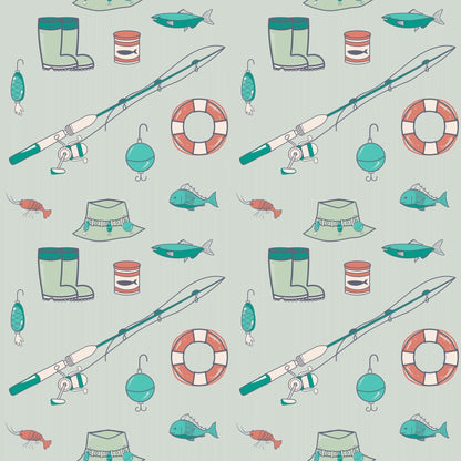 Fishing Poles Polo Romper by Sweet Bamboo