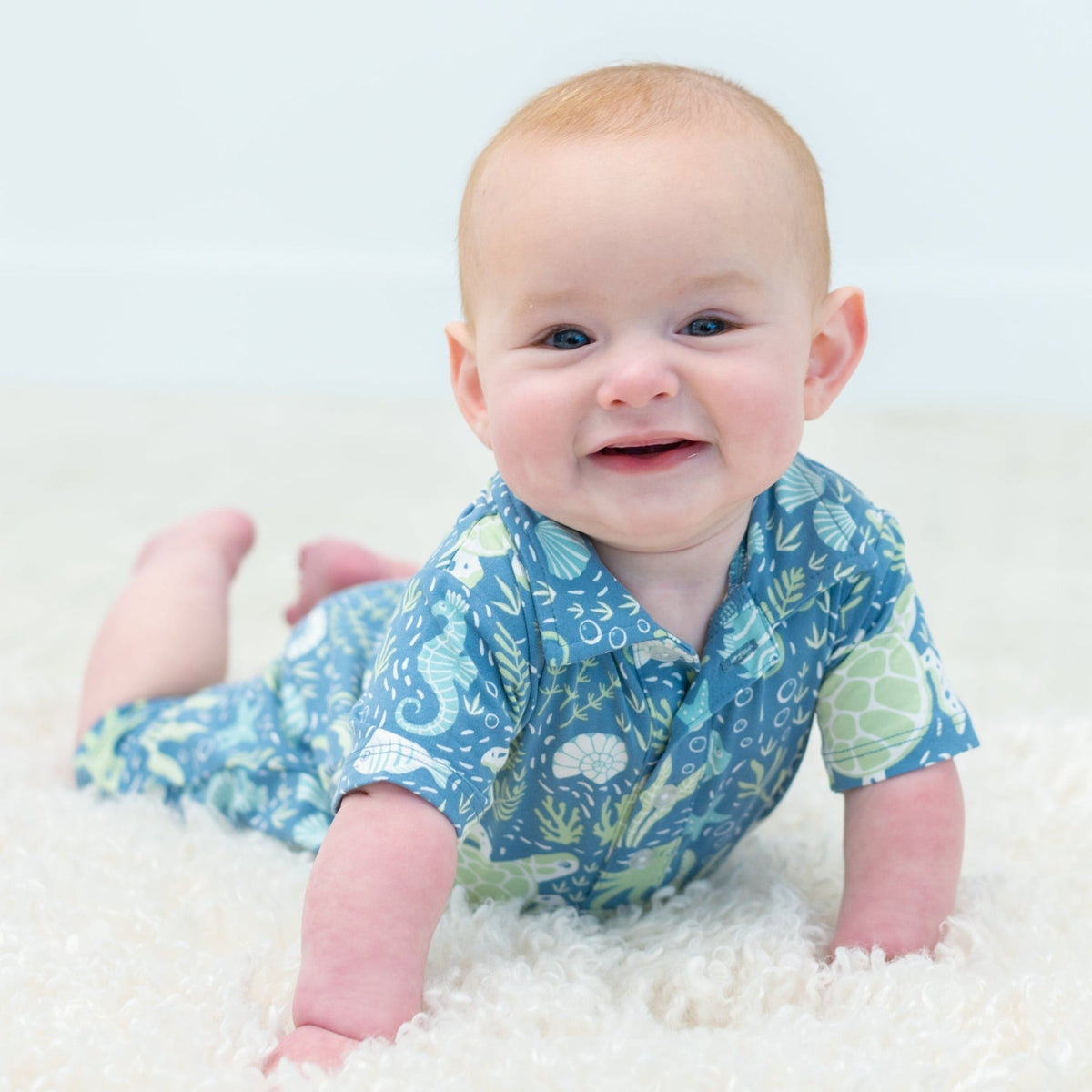 Polo Romper by Sweet Bamboo