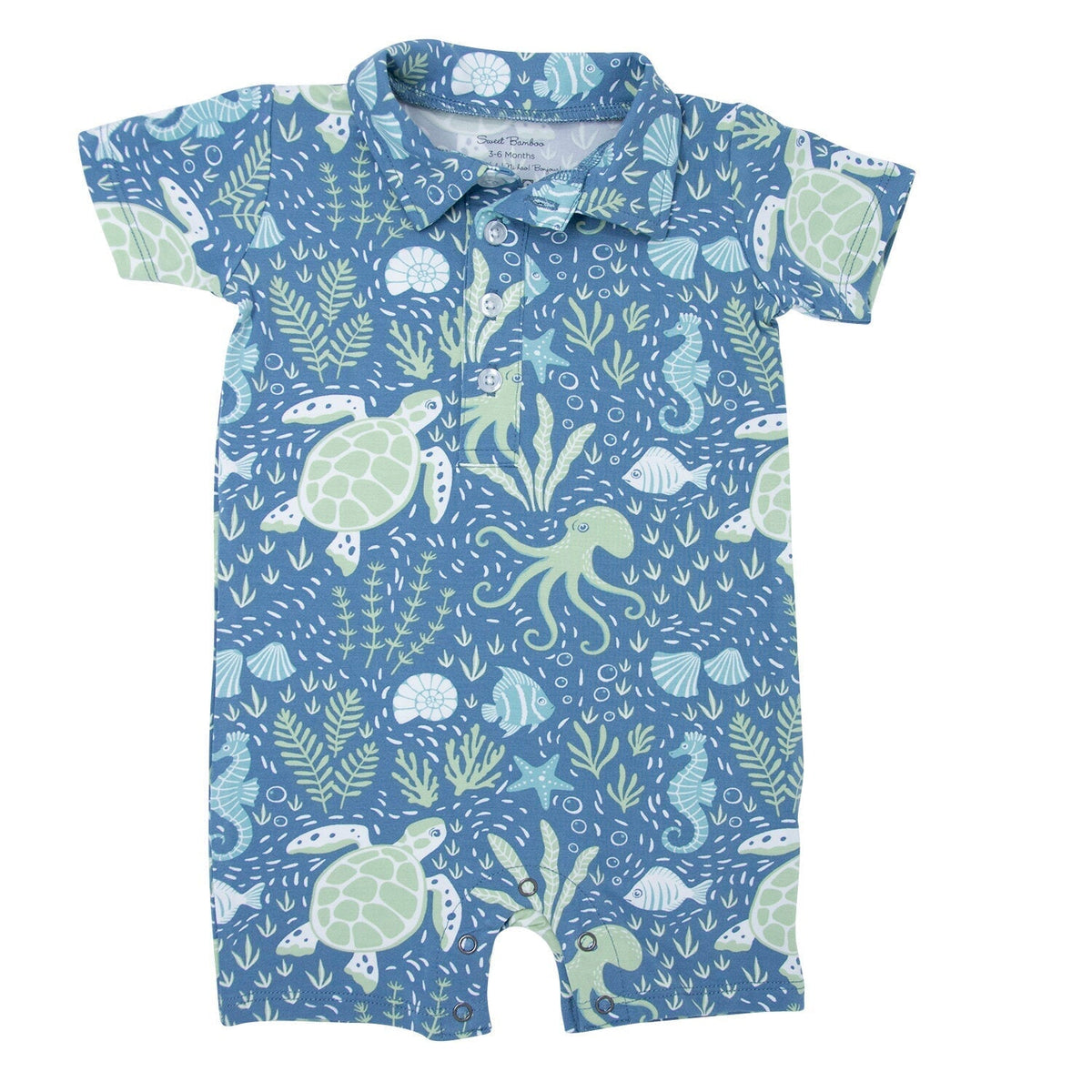 Polo Romper by Sweet Bamboo