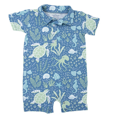 Polo Romper by Sweet Bamboo