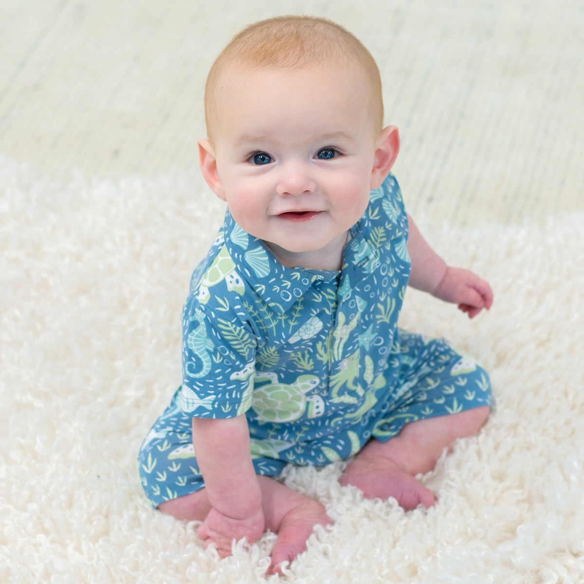 Polo Romper by Sweet Bamboo
