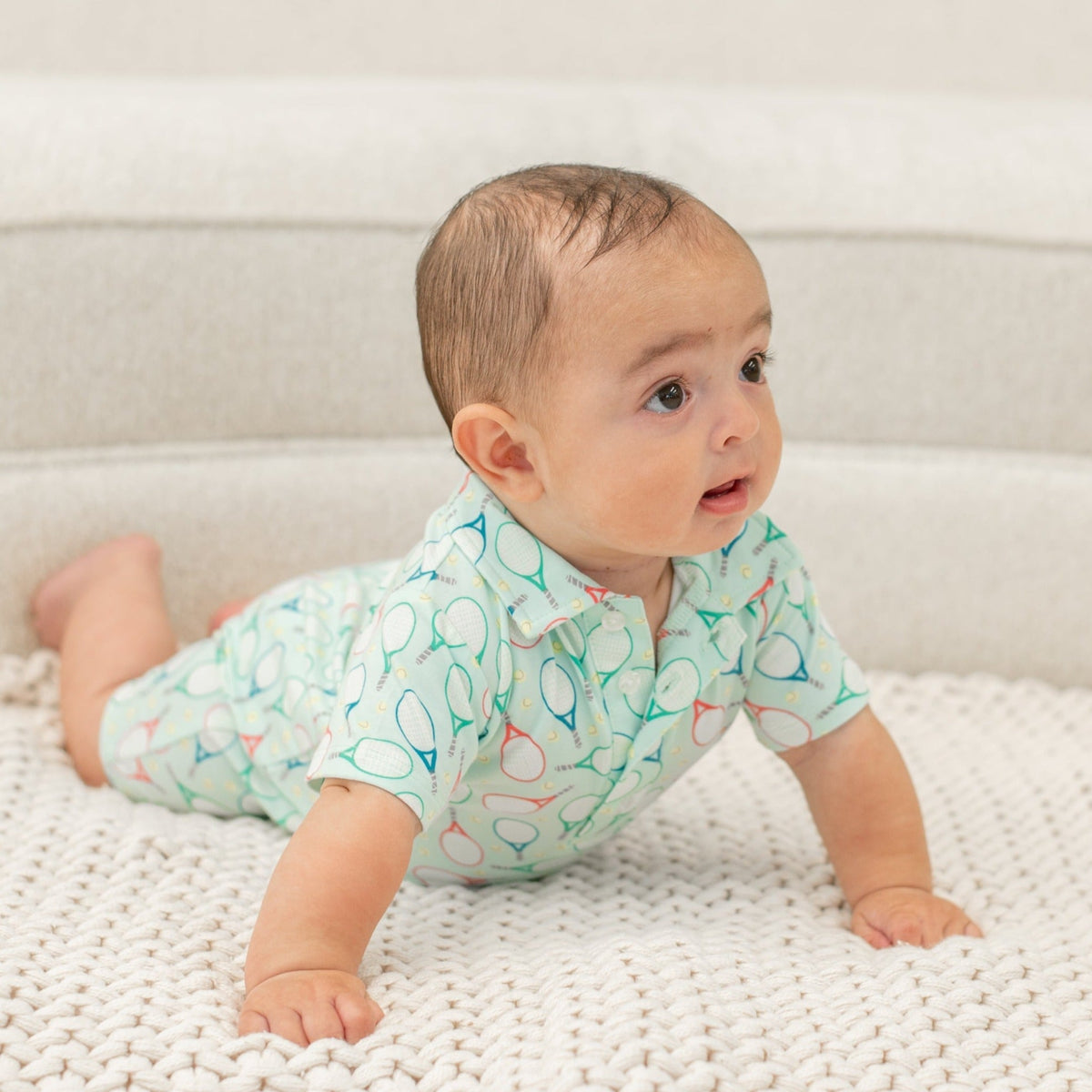 Polo Romper by Sweet Bamboo