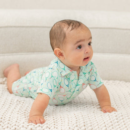 Polo Romper by Sweet Bamboo