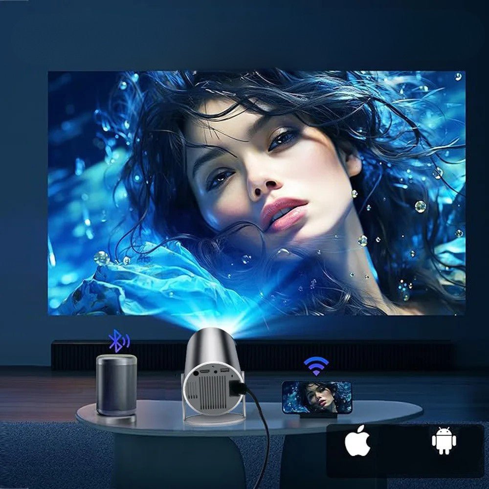 Portable 4K Projector - Home Cinema Outdoor ProjetorVideo ProjectorTorqelo.com