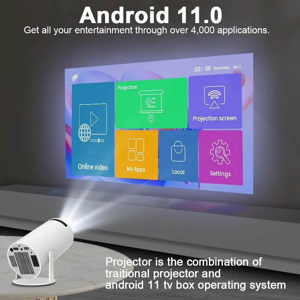 Portable 4K Projector - Home Cinema Outdoor ProjetorVideo ProjectorTorqelo.com