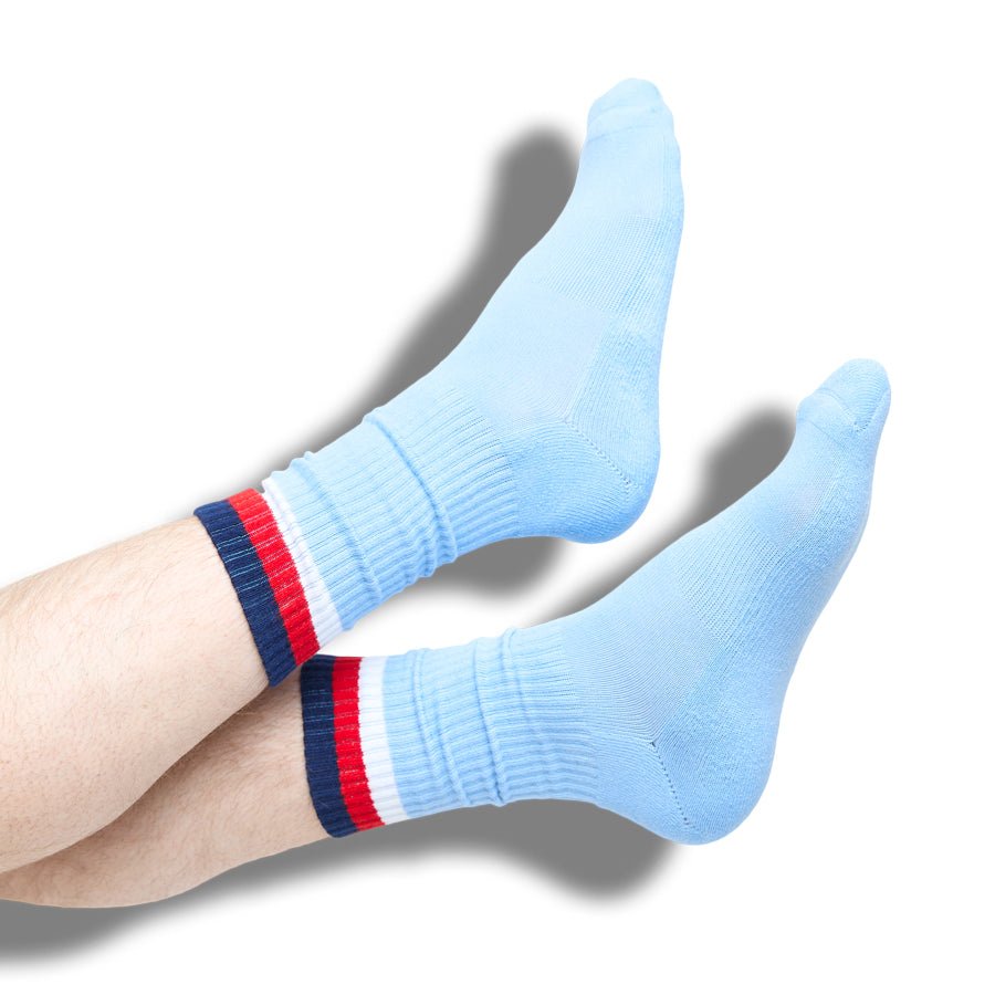 Powder 3 Stripe Crew SocksTeam ColorwaysTorqelo.com