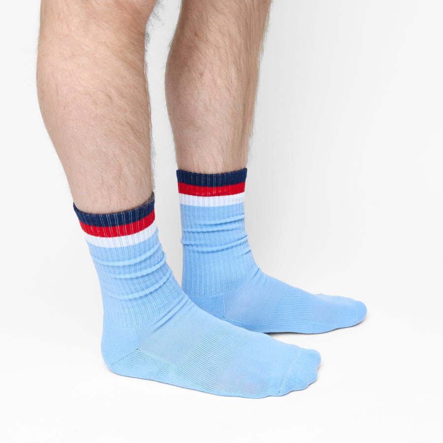 Powder 3 Stripe Crew SocksTeam ColorwaysTorqelo.com