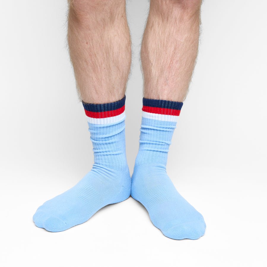 Powder 3 Stripe Crew SocksTeam ColorwaysTorqelo.com