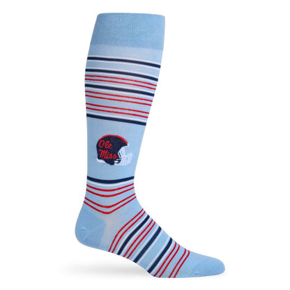 Powder Ole Miss Helmet Dress SocksLicensed College SocksTorqelo.com