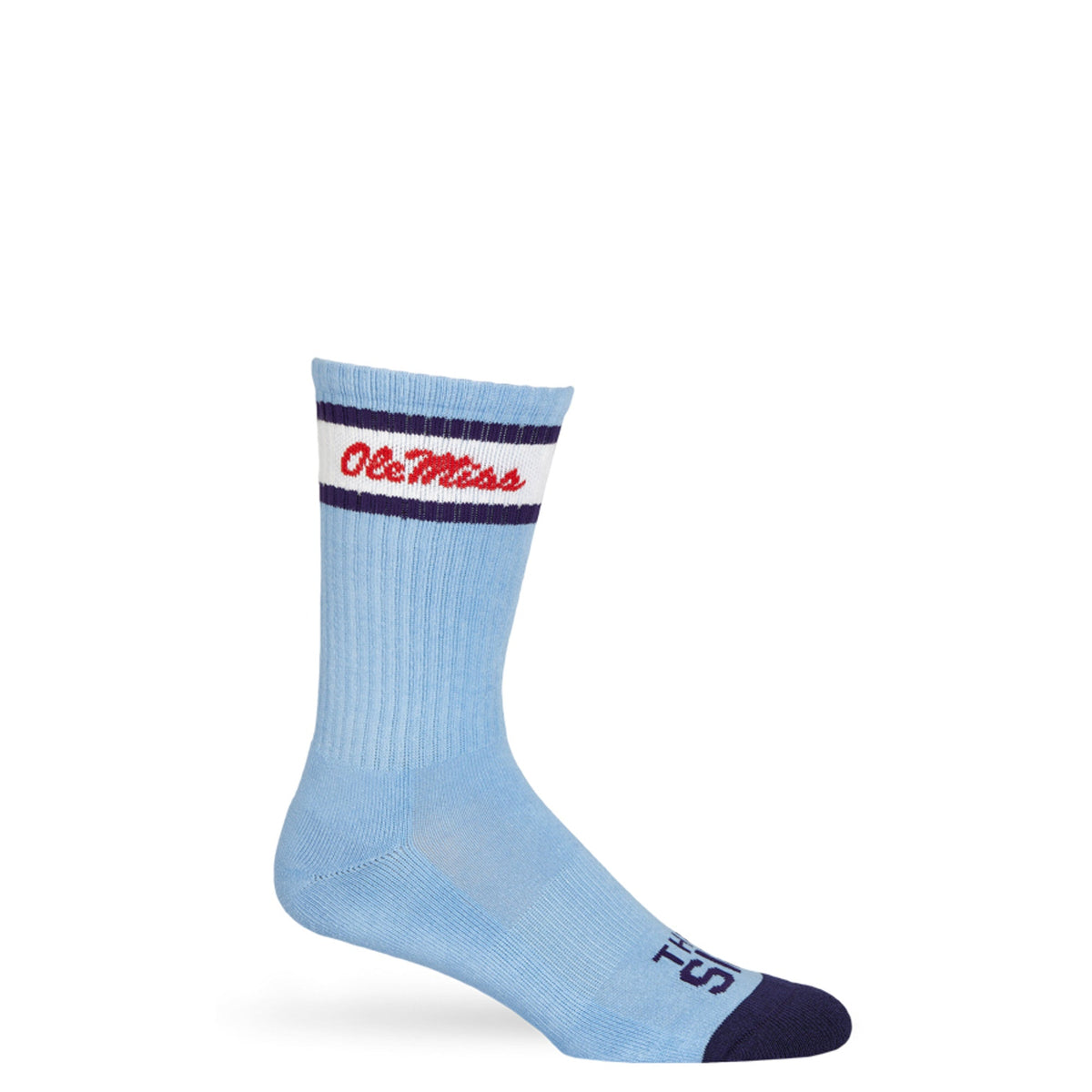Powder Retro Script Casual Crew SocksLicensed College SocksTorqelo.com
