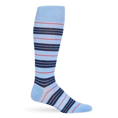 Powder Triple Stripe Dress SocksTeam ColorwaysTorqelo.com