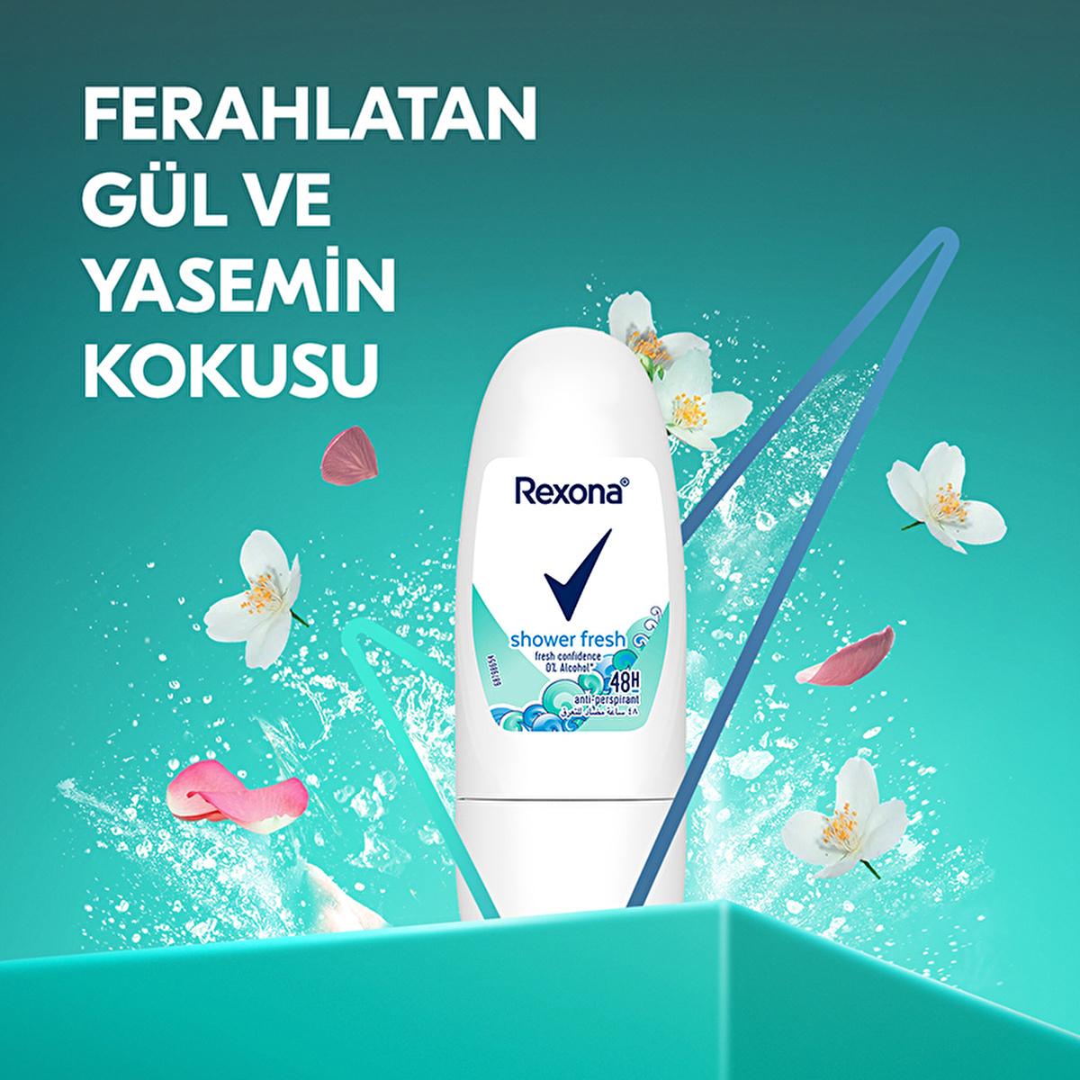 Rexona Shower Fresh Mini Roll-On Deodorant: 48-Hour Protection, Travel-Friendly, Long Lasting Antiperspirant by Beauty Care Bag