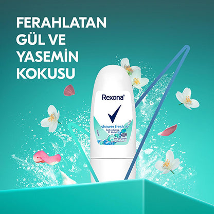Rexona Shower Fresh Mini Roll-On Deodorant: 48-Hour Protection, Travel-Friendly, Long Lasting Antiperspirant by Beauty Care Bag