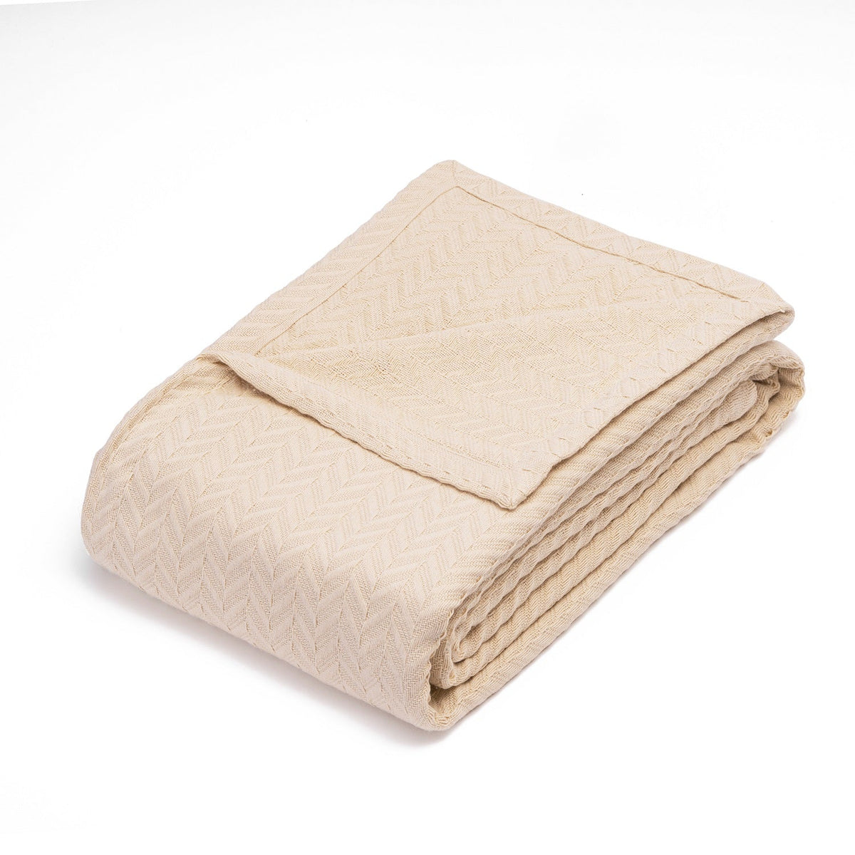Herringbone Cotton Blanket by Organic Cotton Mart