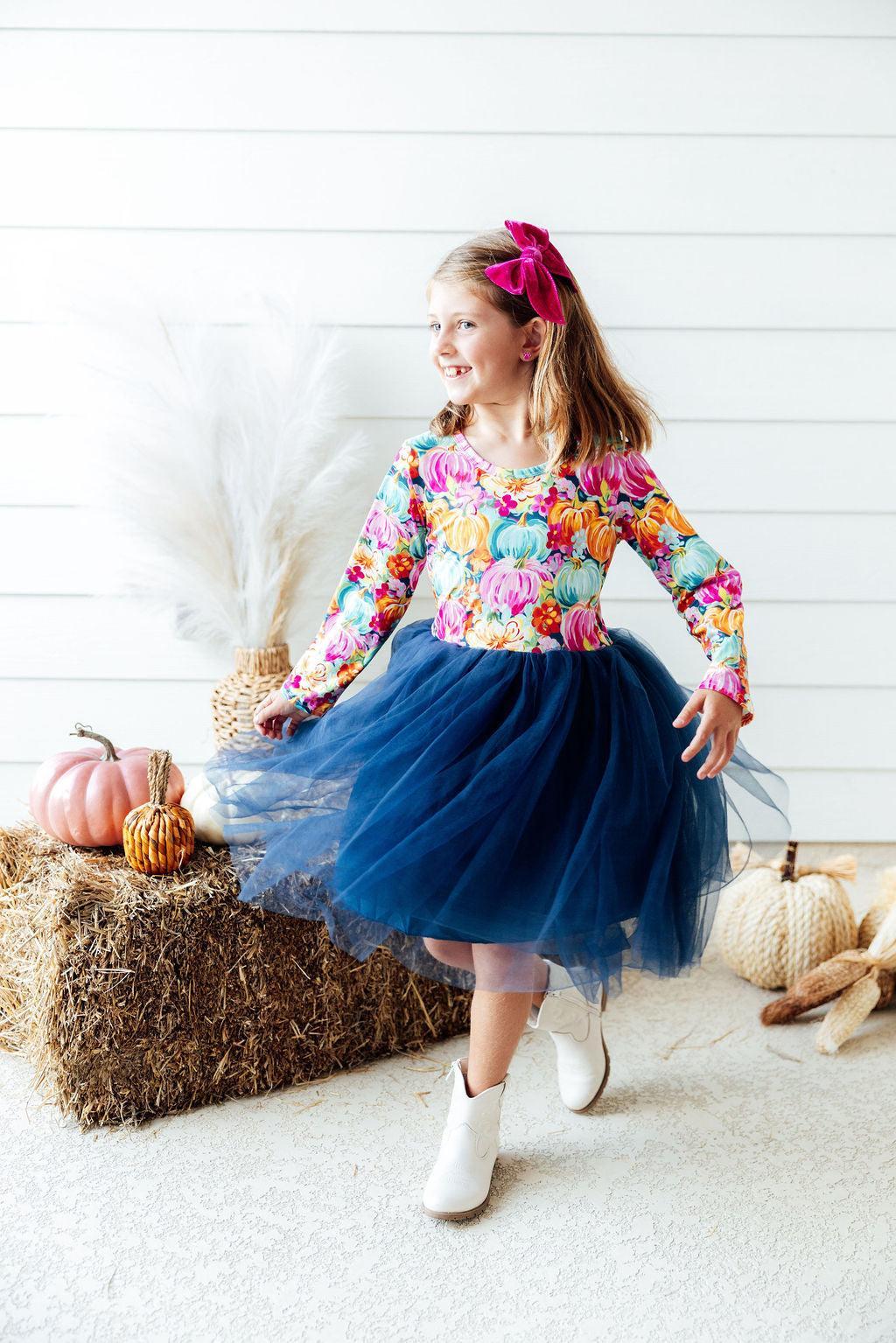 Preppy Patch L/S Tutu DressTutu Dress L/STorqelo.com