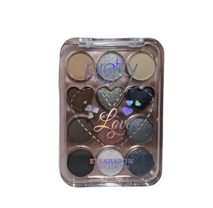 Pretty 12-Color Eyeshadow Palette No 01 12g by Beauty Care Bag