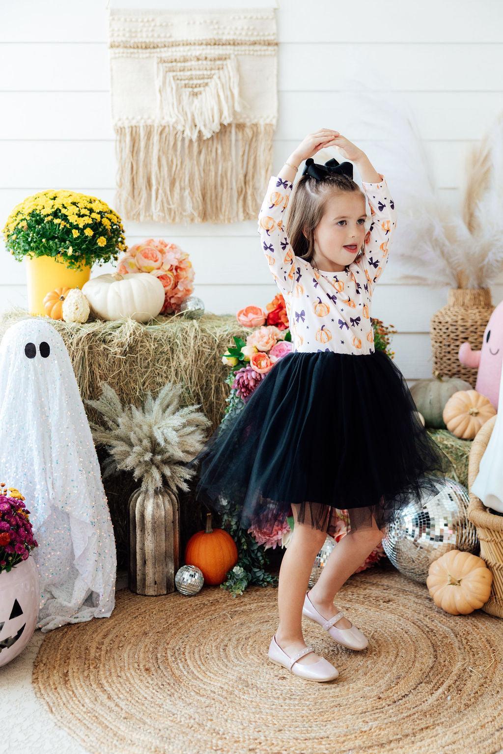 Pretty in Pumpkin L/S Tutu DressTutu Dress L/STorqelo.com