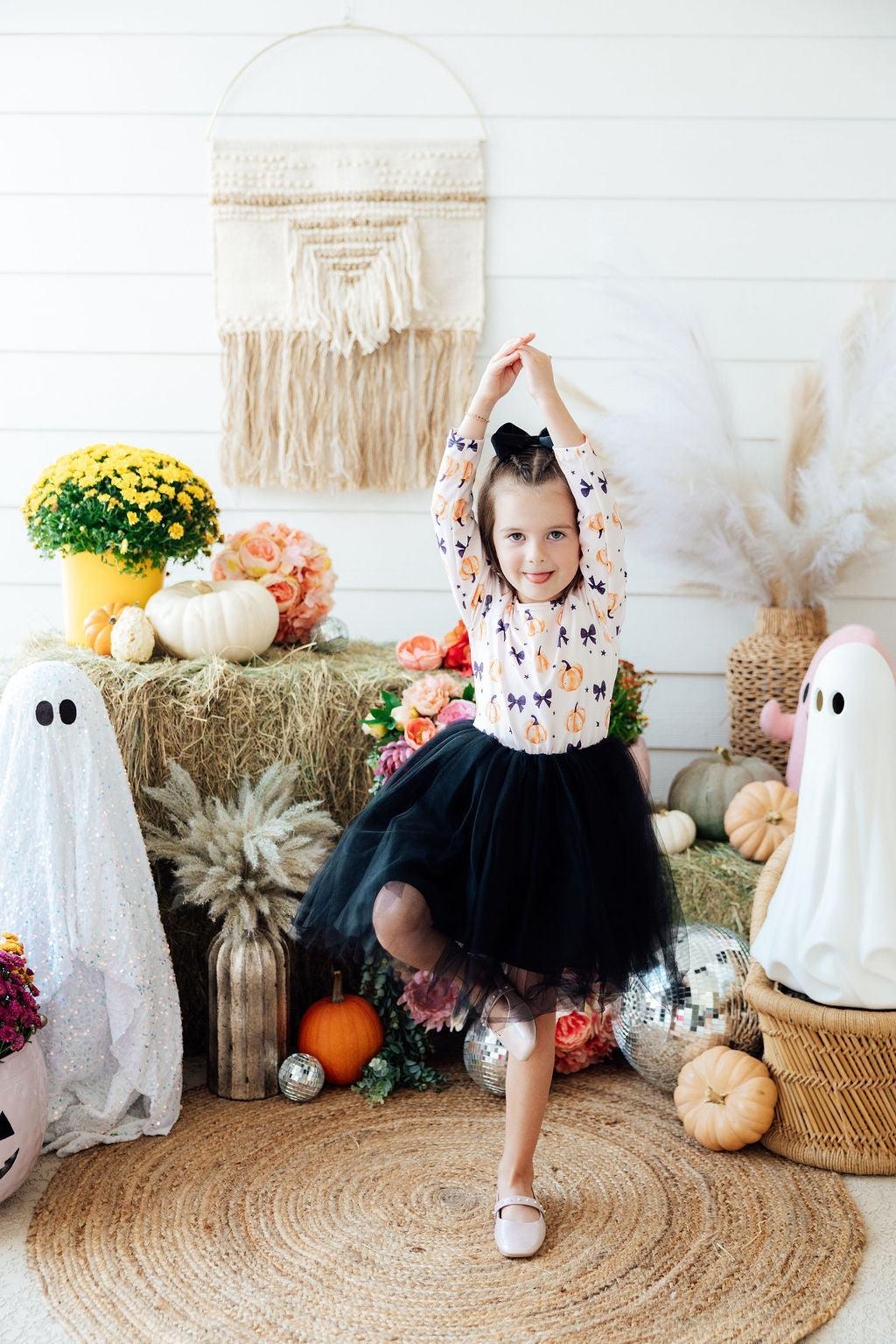 Pretty in Pumpkin L/S Tutu DressTutu Dress L/STorqelo.com