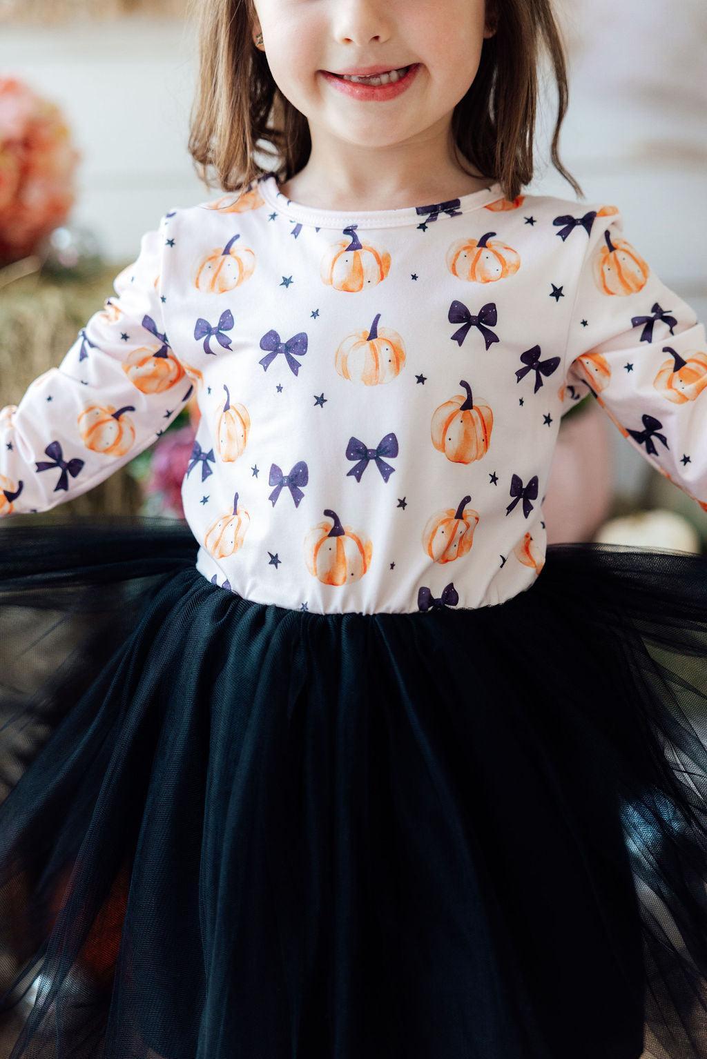 Pretty in Pumpkin L/S Tutu DressTutu Dress L/STorqelo.com