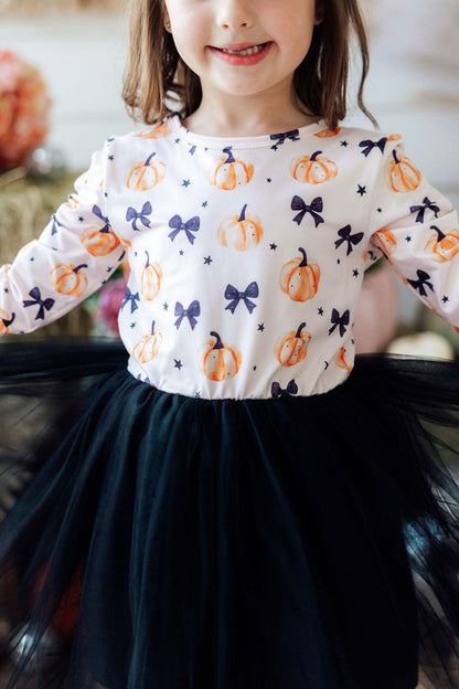 Pretty in Pumpkin L/S Tutu DressTutu Dress L/STorqelo.com