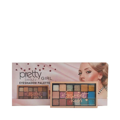 Pretty Sweet Kiss 18-Color Eyeshadow Palette for Versatile LooksMakeupTorqelo.com