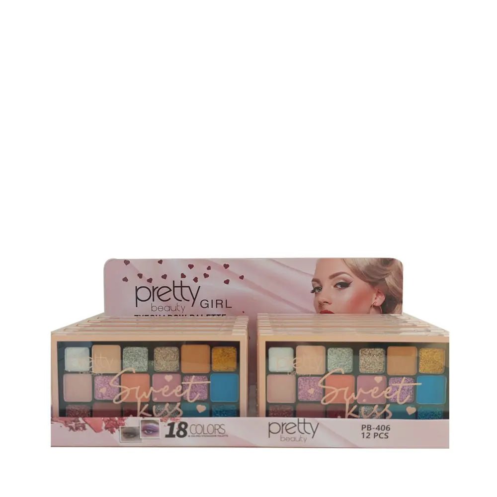 Pretty Sweet Kiss 18-Color Eyeshadow Palette for Versatile LooksMakeupTorqelo.com
