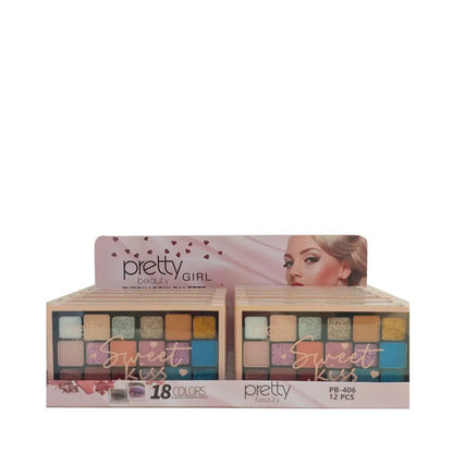 Pretty Sweet Kiss 18-Color Eyeshadow Palette for Versatile LooksMakeupTorqelo.com