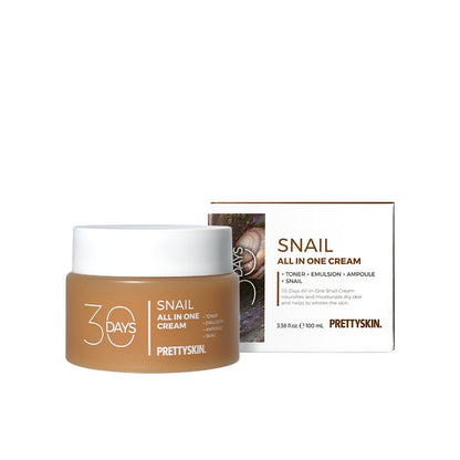 PRETTYSKIN 30 Days All-in-One Snail Cream 100ml by Seoulia