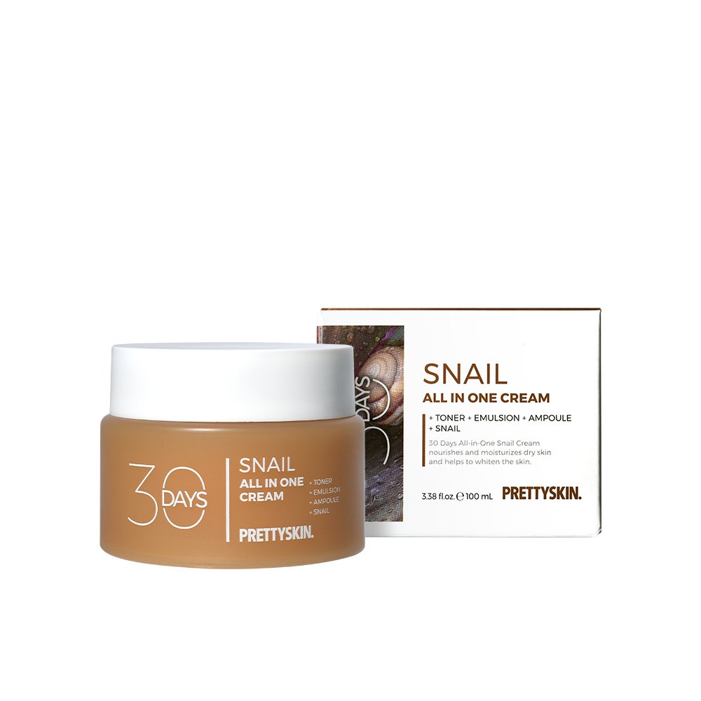 PRETTYSKIN 30 Days All-in-One Snail Cream 100ml by Seoulia