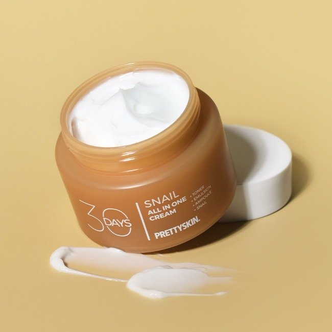 PRETTYSKIN 30 Days All-in-One Snail Cream 100ml by Seoulia