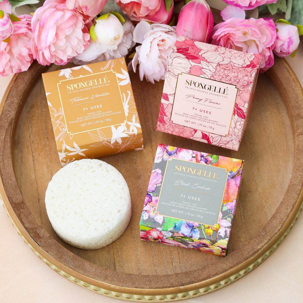 Private Reserve Travel Spongette SetBody Wash Infused BufferTorqelo.com