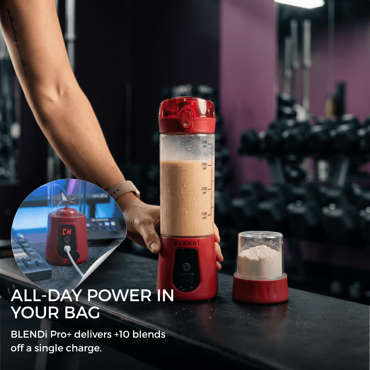 Pro+ Ice Crushing Portable Blender (17oz)Torqelo.com