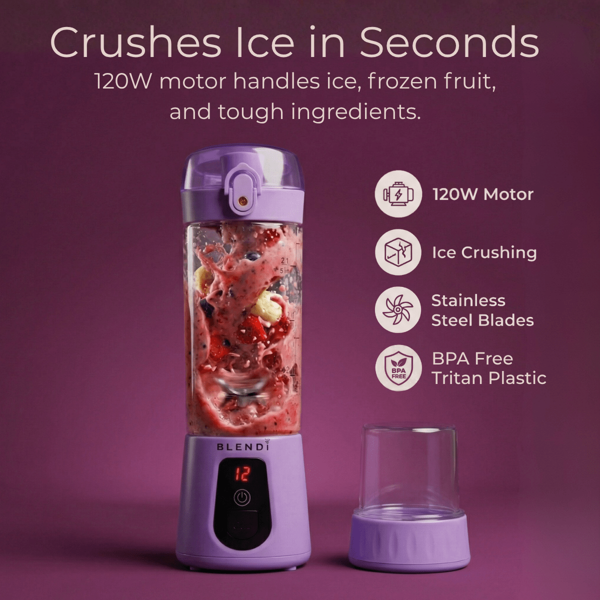 Pro+ Ice Crushing Portable Blender (17oz)Torqelo.com