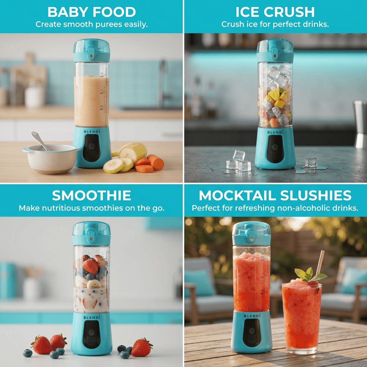Pro+ Ice Crushing Portable Blender (17oz)Torqelo.com