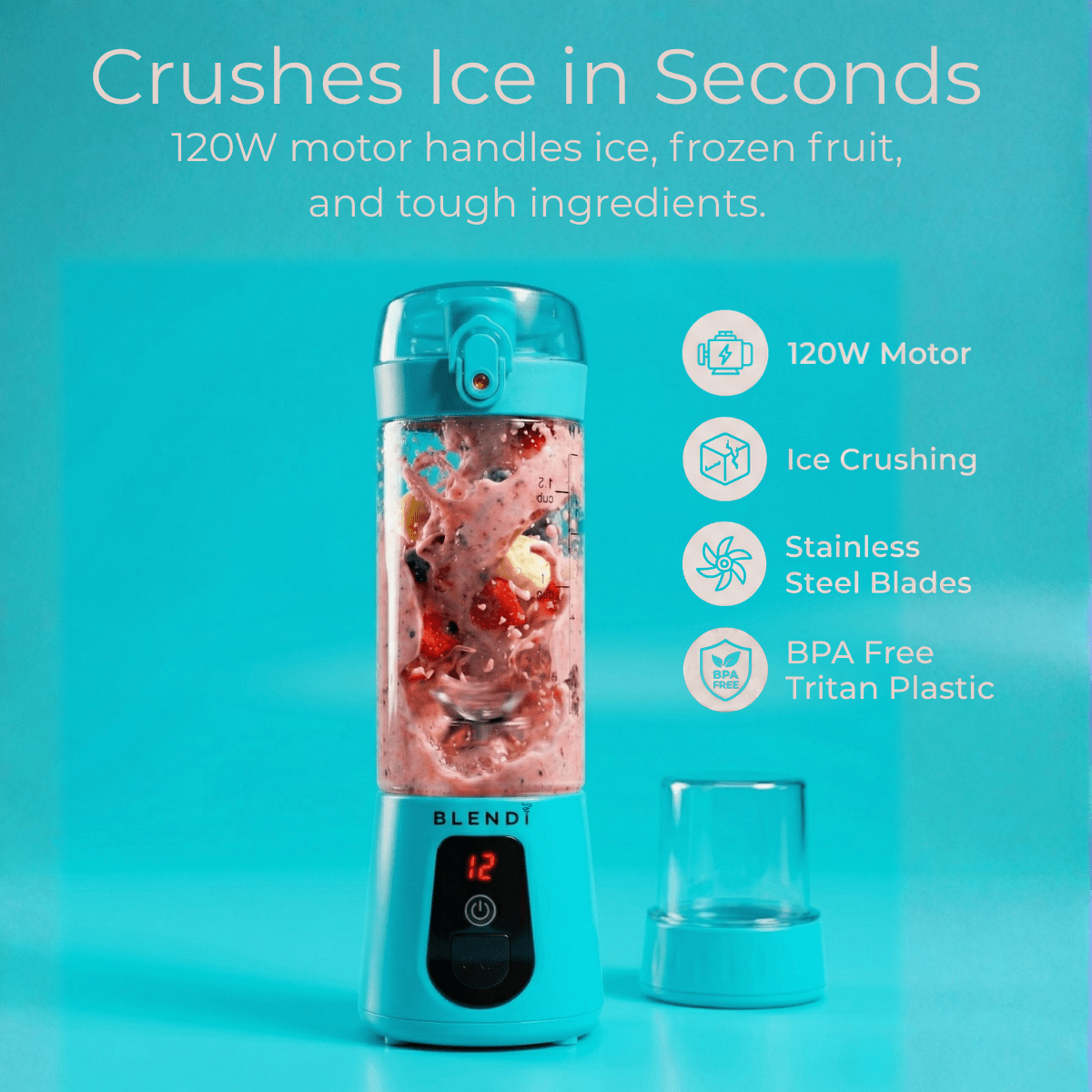 Pro+ Ice Crushing Portable Blender (17oz)Torqelo.com